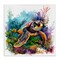 Stupell Industries Coral & Sea Life Turtle Canvas Wall Art Design by LSR Design Studio